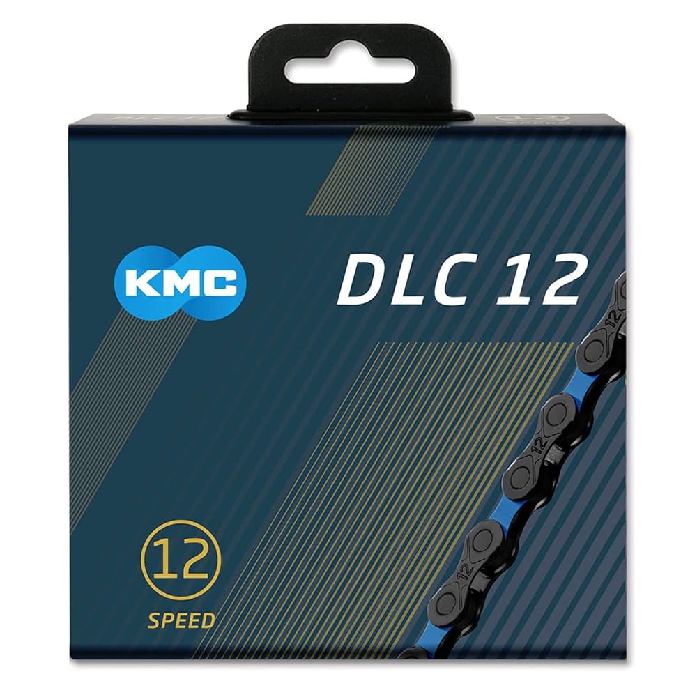 ラストセール！KMC DLC12チェーン［ブラック＆ブルー］12speed KMC DLC 12 Chain (Black/Blue) (12 Speed) (126 Links